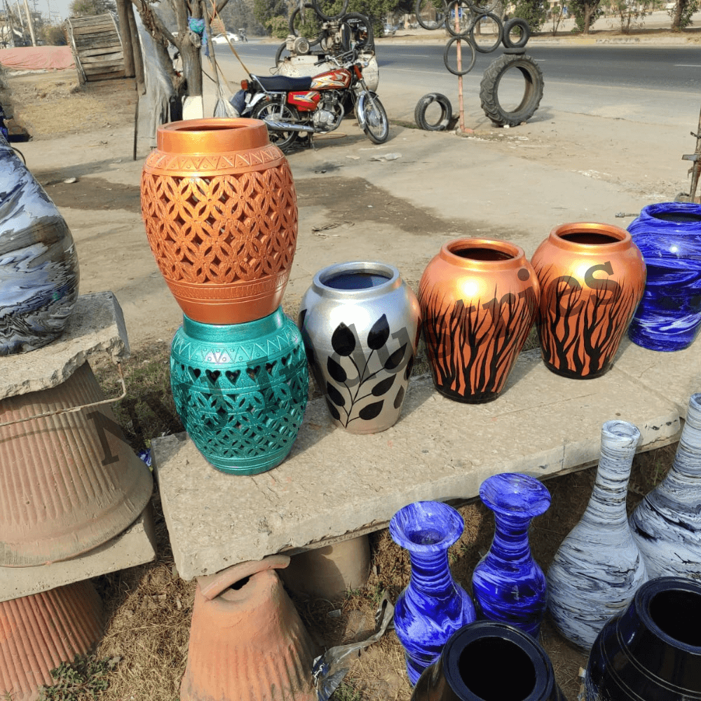 Decorative Pot (Art No. JDM-157) | Handmade by NVJ INDUSTRIES